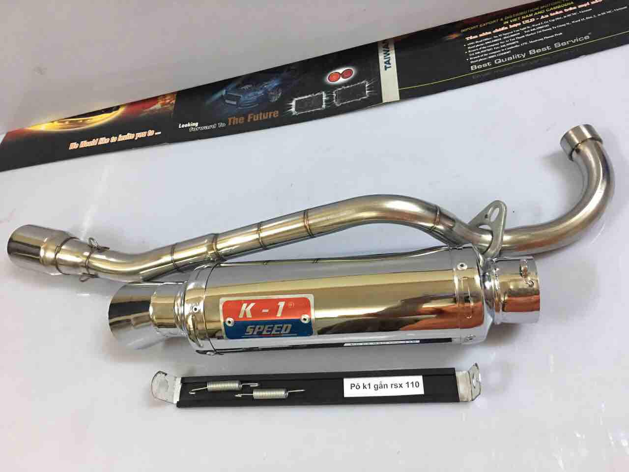 Pô k 1 gắn xe rsx 110 cao cấp