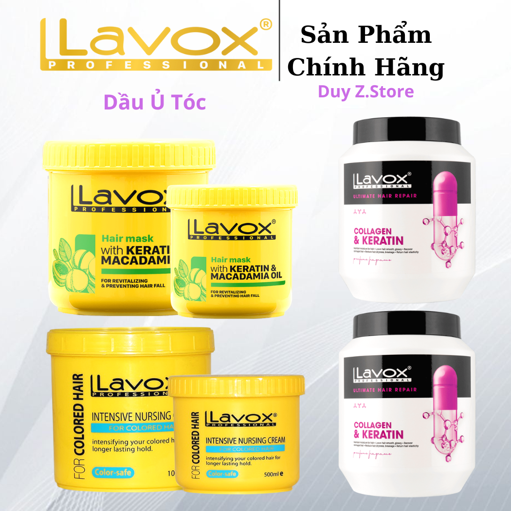 Hấp dầu - ủ tóc lavox các loại 1000ml & 500ml - cho tóc chắc khỏe mềm mượt