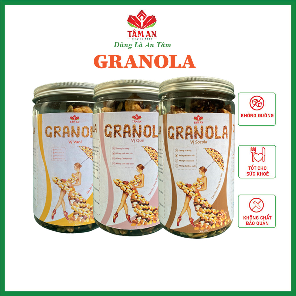 Granola siêu hạt không đường healthy lành mạnh