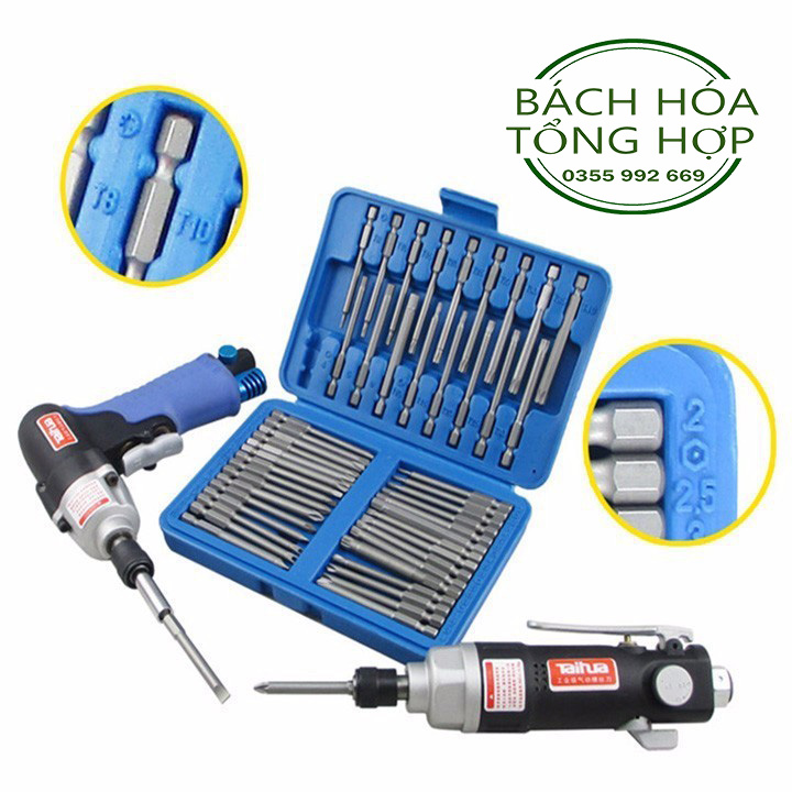 Bộ mũi tô vít đa năng chuôi lục giác 6.35mm 50 chi tiết cho máy khoan