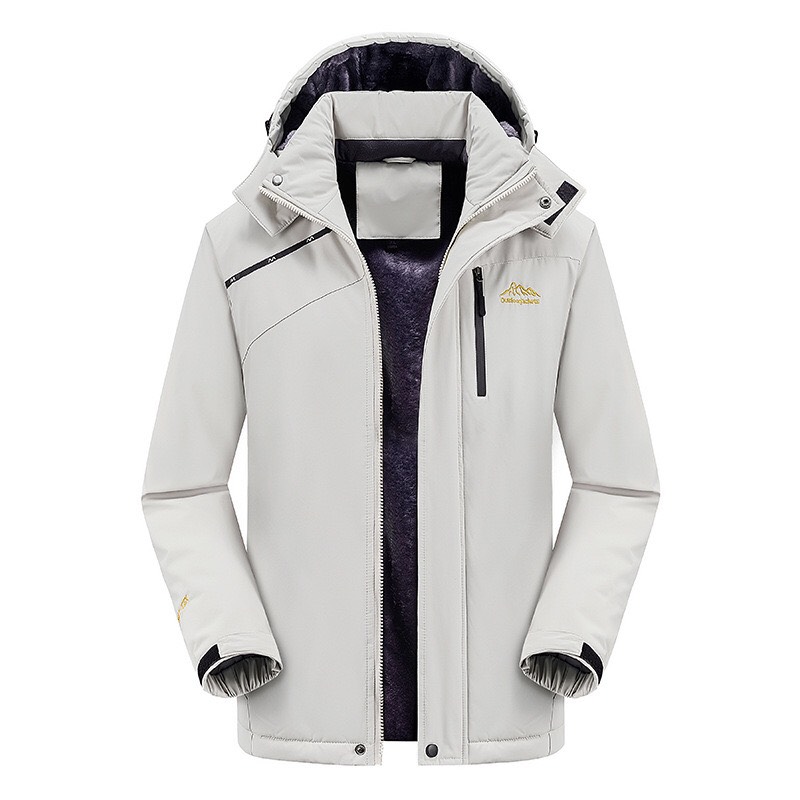 Áo khoác mùa đông nam chất dù cán lót lông cực ấm áp cực thời thượng phong cách Hàn Quốc hàng mới