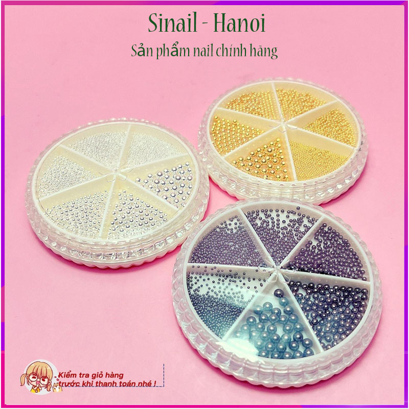 Set bi mix size - phụ kiện nail trang trí móng tay