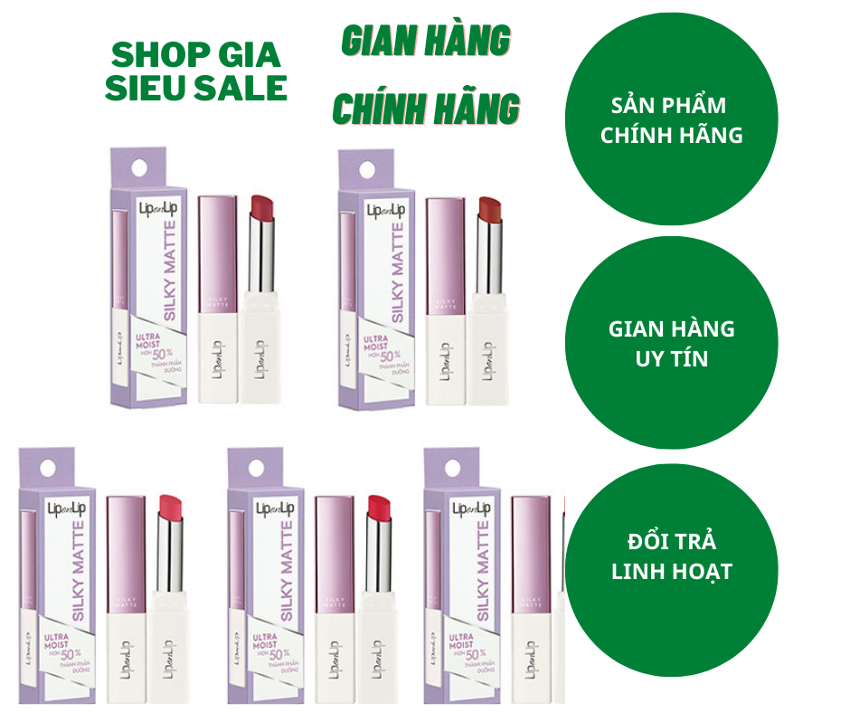 Son trang điểm - Lip On Lip Silky Matte