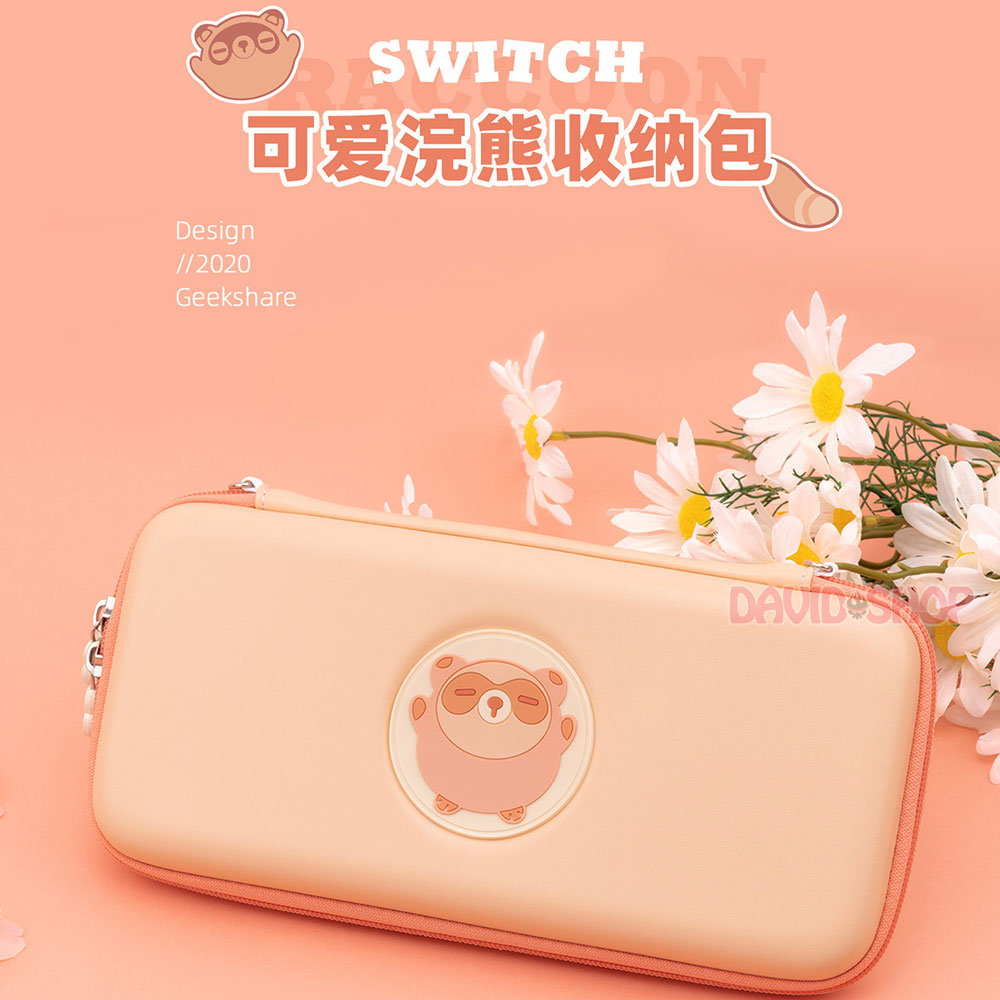 Túi đựng máy bản Gấu Mèo cao cấp hãng Geekshare cho Nintendo Switch OLED, V1, V2