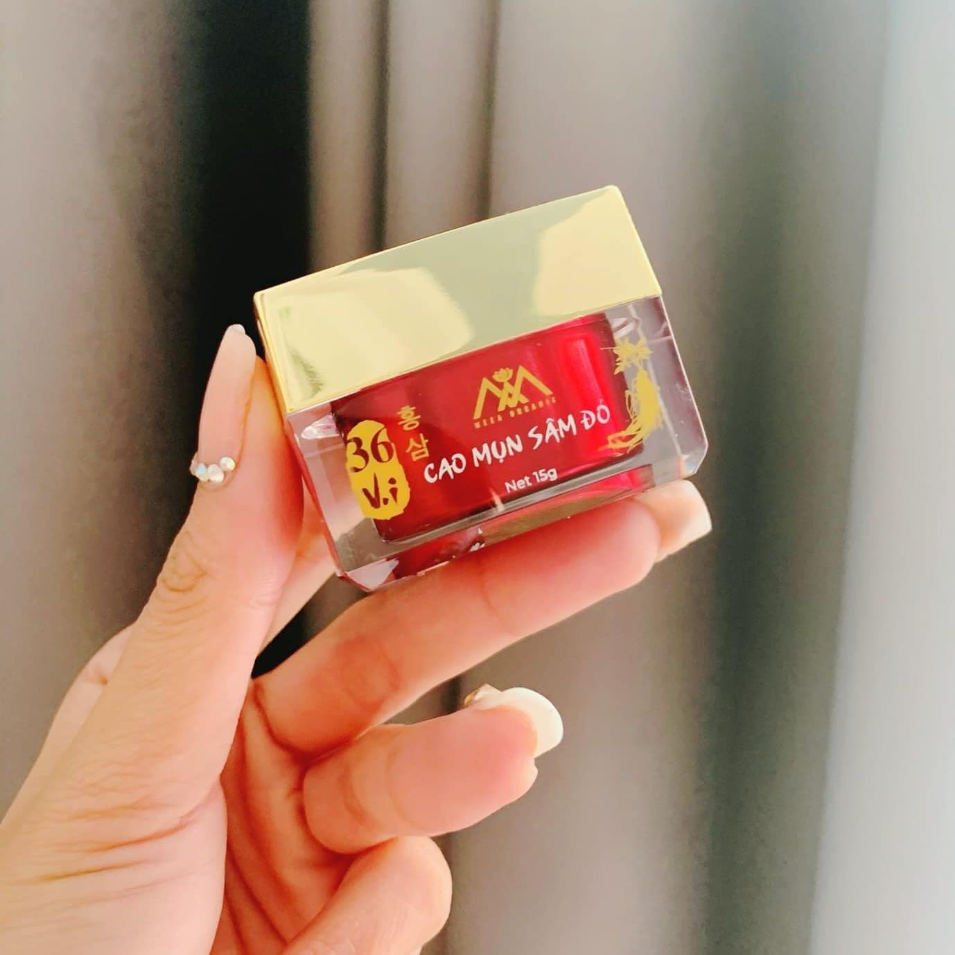 Cao Mụn Sâm Đỏ 36 Vị Meea Organic Giảm Mụn Mờ Thâm 15g