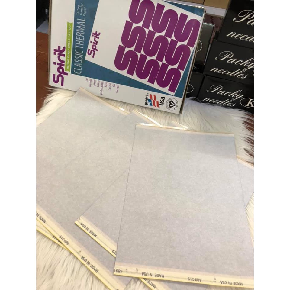 Giấy Scan Hình Xăm 3 lớp Giấy than mỹ siêu nét đậm dùng nhiều lần 25k/tờ