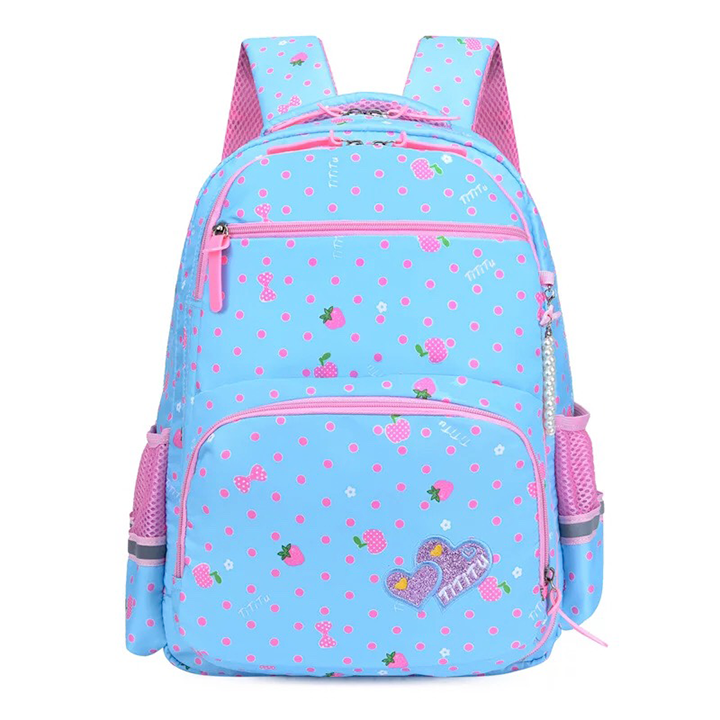 Cặp đi học cho bé gái cấp 1 mầu hồng màu xanh tiểu học E58