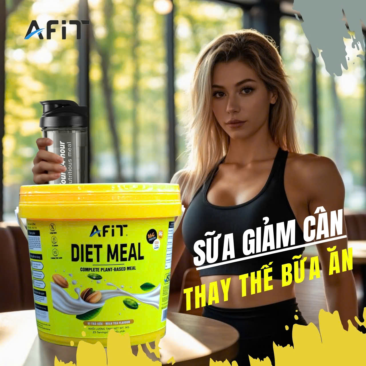 Sữa Giảm Cân Giảm Mỡ DIET MEAL  AFIT – Bữa Ăn Thay Thế Dinh Dưỡng - Hàng chính hãng
