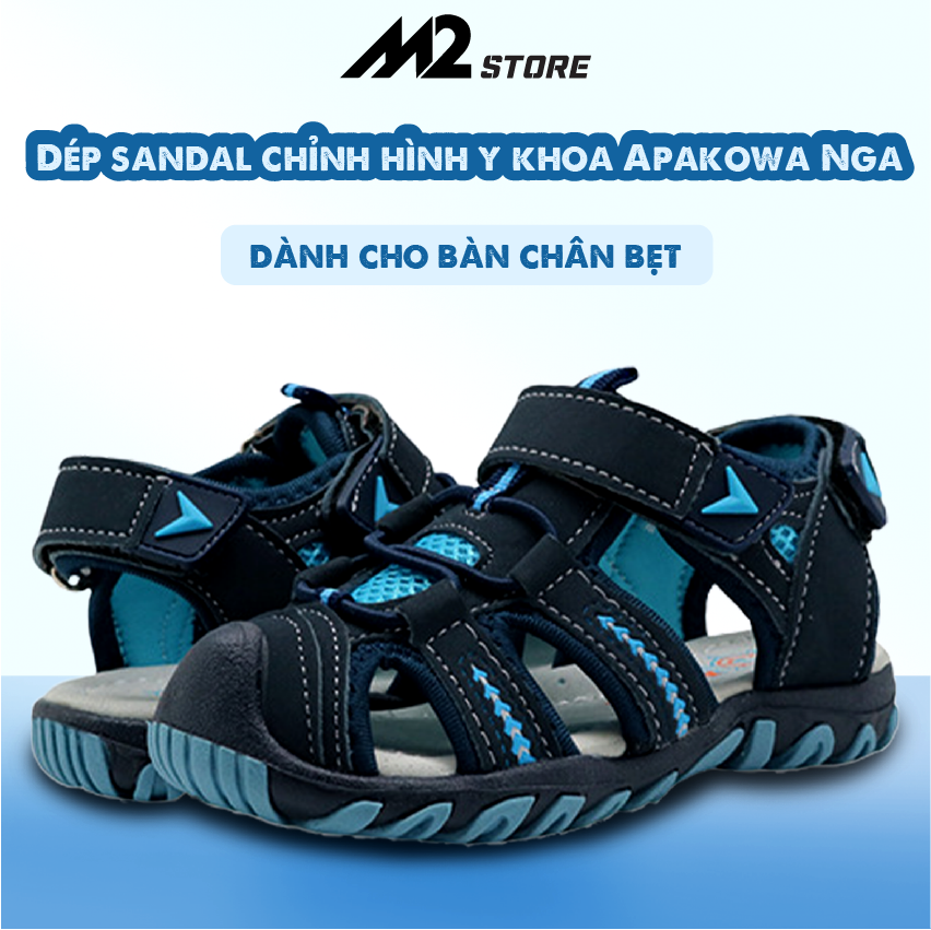 Dép sandal chỉnh hình y khoa bé trai Apakowa nhập Nga (DCHB02)