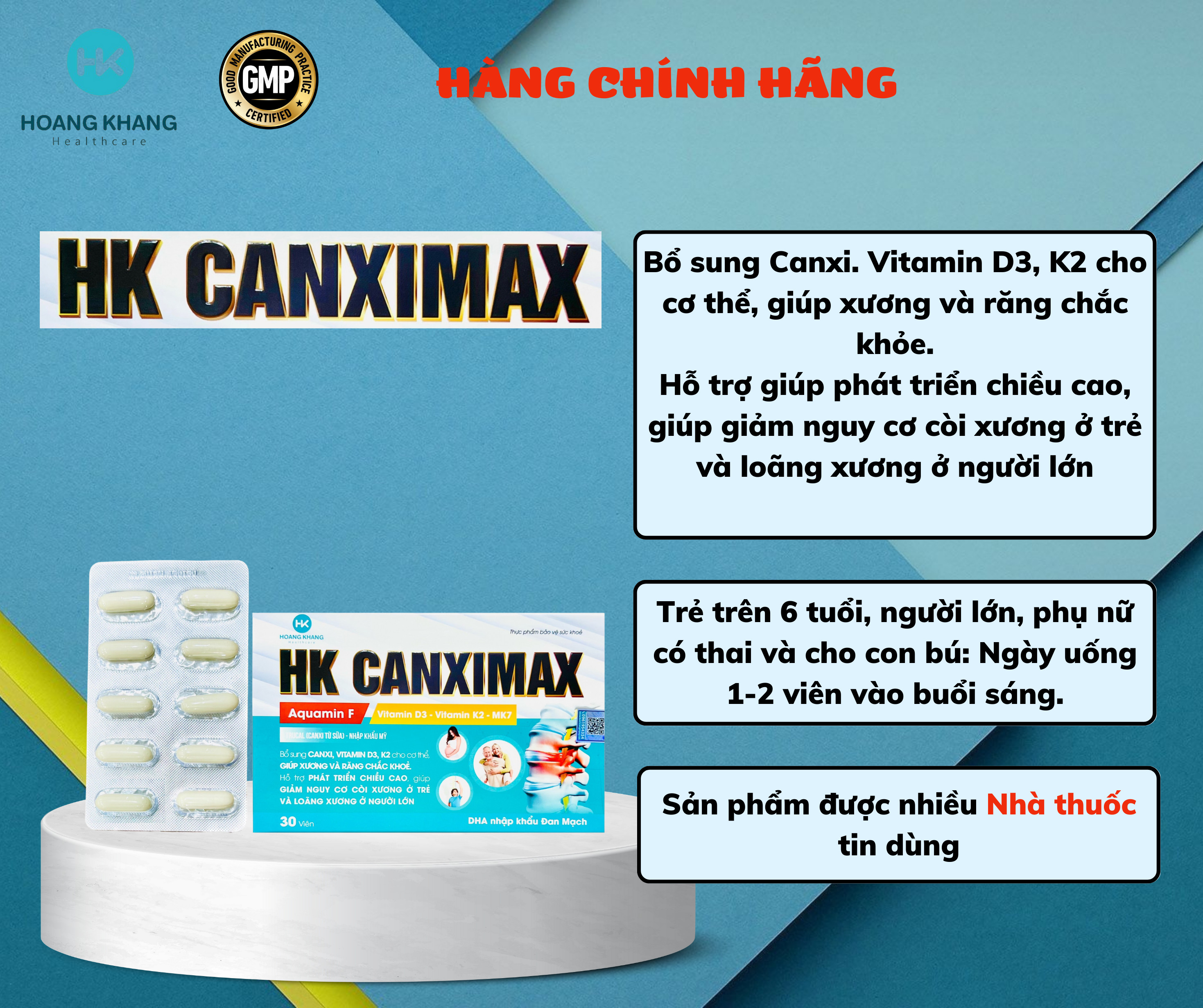 HK canximax adds calcium for strong bone strength