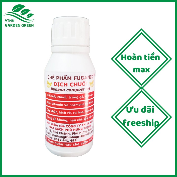 Phân bón hữu cơ dịch chuối - phân bón cây cảnh, hoa hồng, hoa lan - kích rễ, kích mầm chồi, tăng màu sắc hoa
