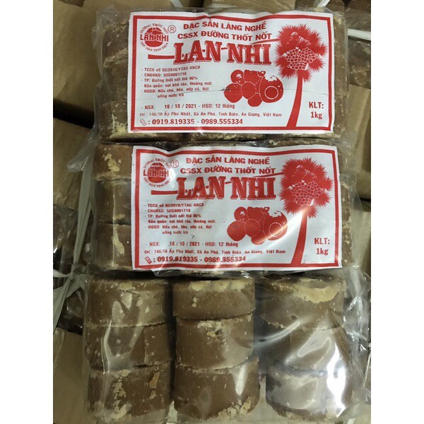 Đường thốt nốt lan nhi 1kg