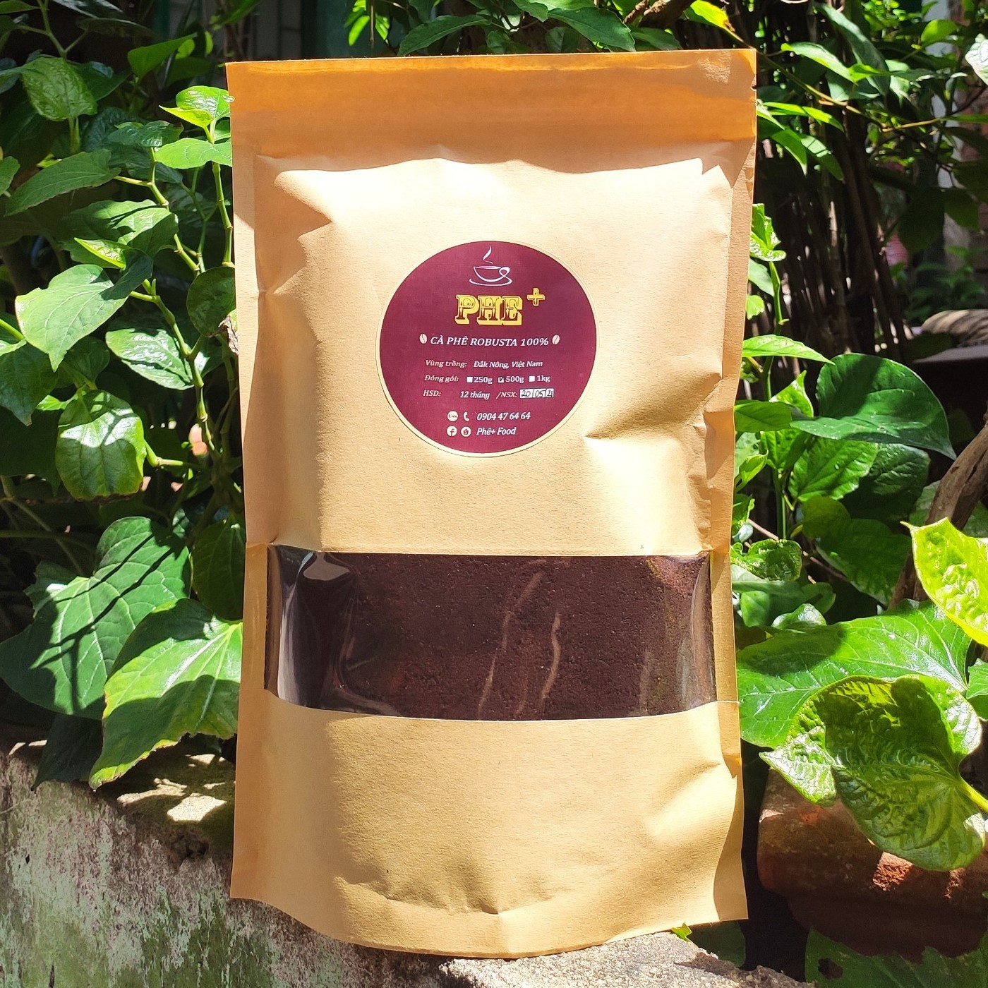 Cà phê robusta 1kg- 100% nguyên chất đắk nông