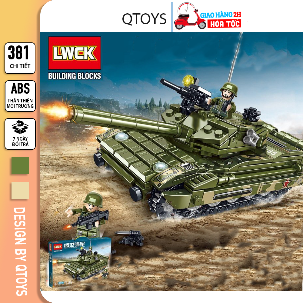 Đồ chơi lego xe tăng XT381 chi tiết, lắp ráp lego xe tăng quân sự bọc thép đồ chơi xếp hình cho bé