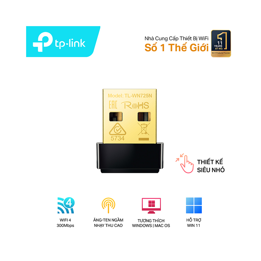 TP - Link TL- WN725N - USB Wifi Nano Chuẩn N Tốc Độ 150Mbps