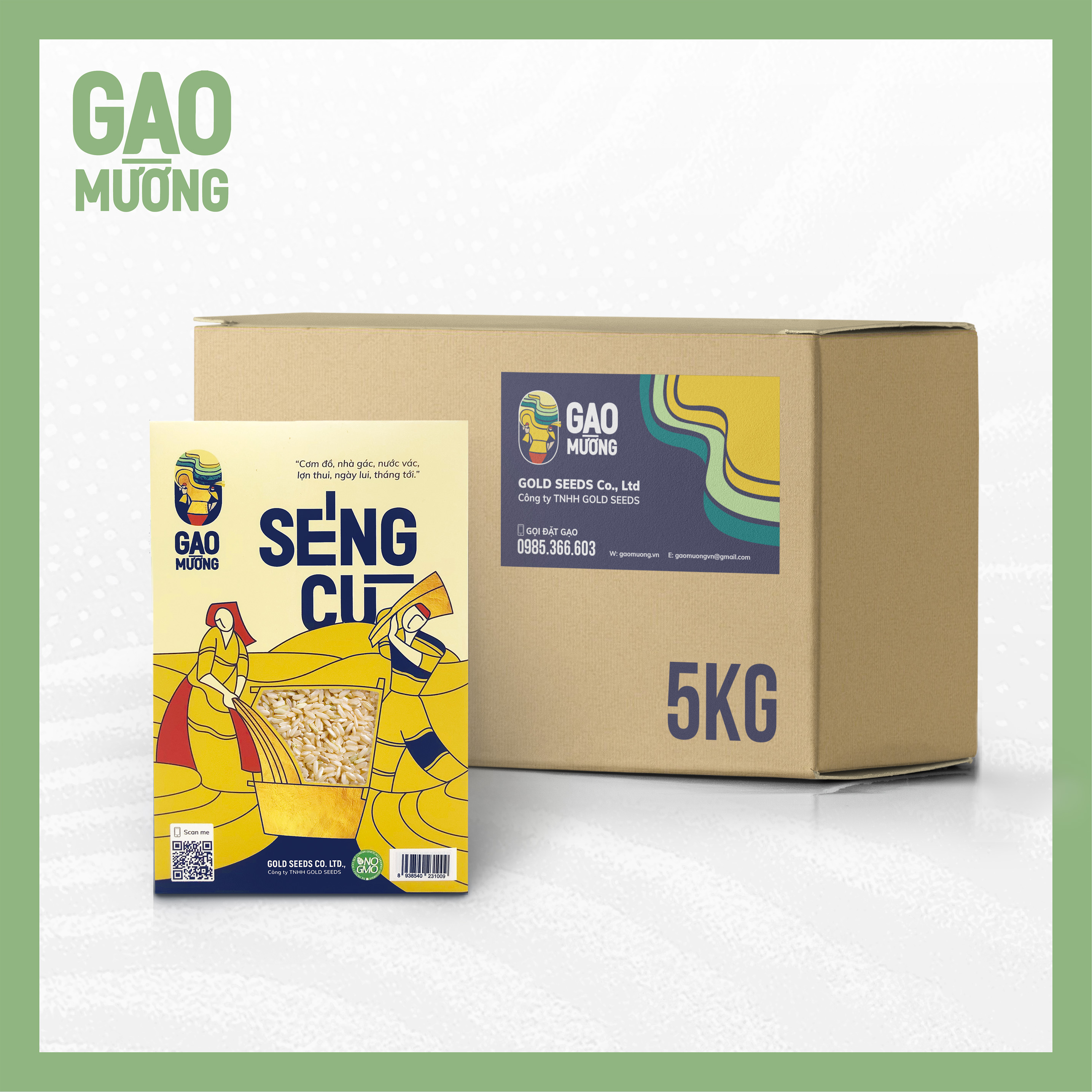 Combo 5kg Gạo lứt Séng Cù, , hút chân không, gạo lứt dẻo cho người giảm cân, tiểu đường