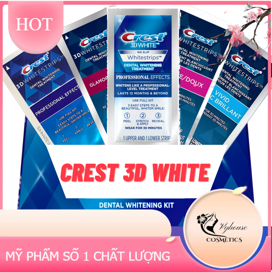 7-day combo American White Crest 3D cool stickers home dental clean good