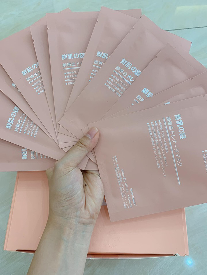 10 Mặt Nạ Tế Bào Gốc Nhau Thai Cừu Cuống Rốn Rwine Beauty