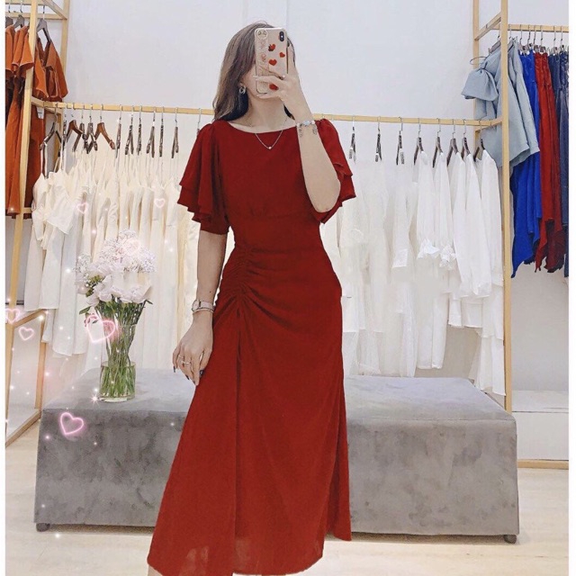 Đầm maxi rút dây ms13