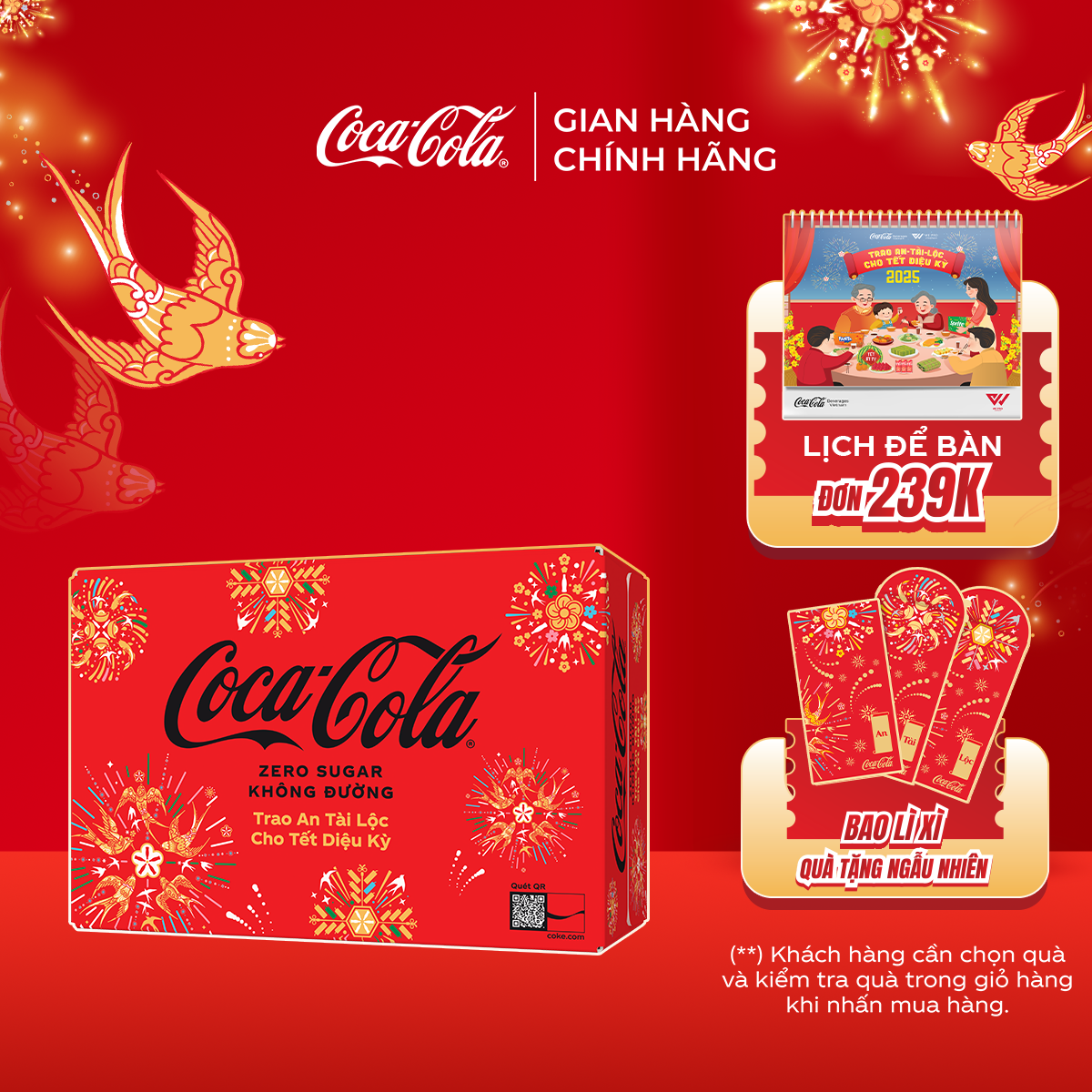 [HOẢ TỐC HCM] Thùng/Lốc 24 Lon Nước Ngọt Giải Khát Không Đường Coca-Cola Zero 320ml/Lon Sale 15.1 Coca-Cola Chính Hãng