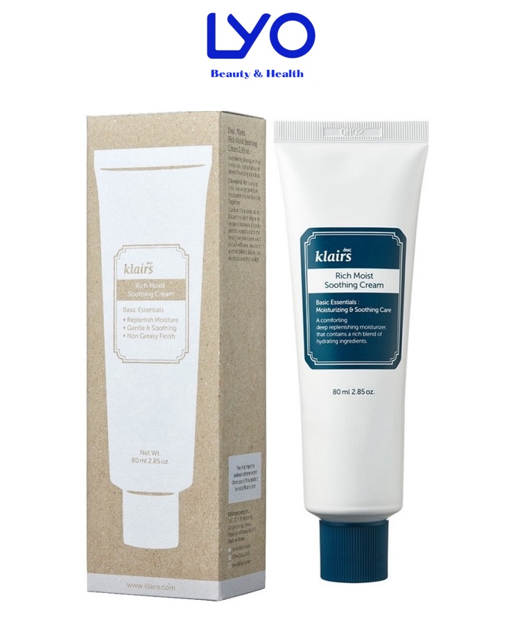 Kem Dưỡng Ẩm Làm Dịu Da Klairs Rich Moist Soothing Cream 80g Lyo.vn