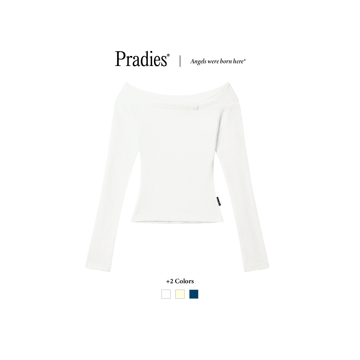 Áo Tay Dài Trễ Vai Len Kiểu PRADIES - Darcy