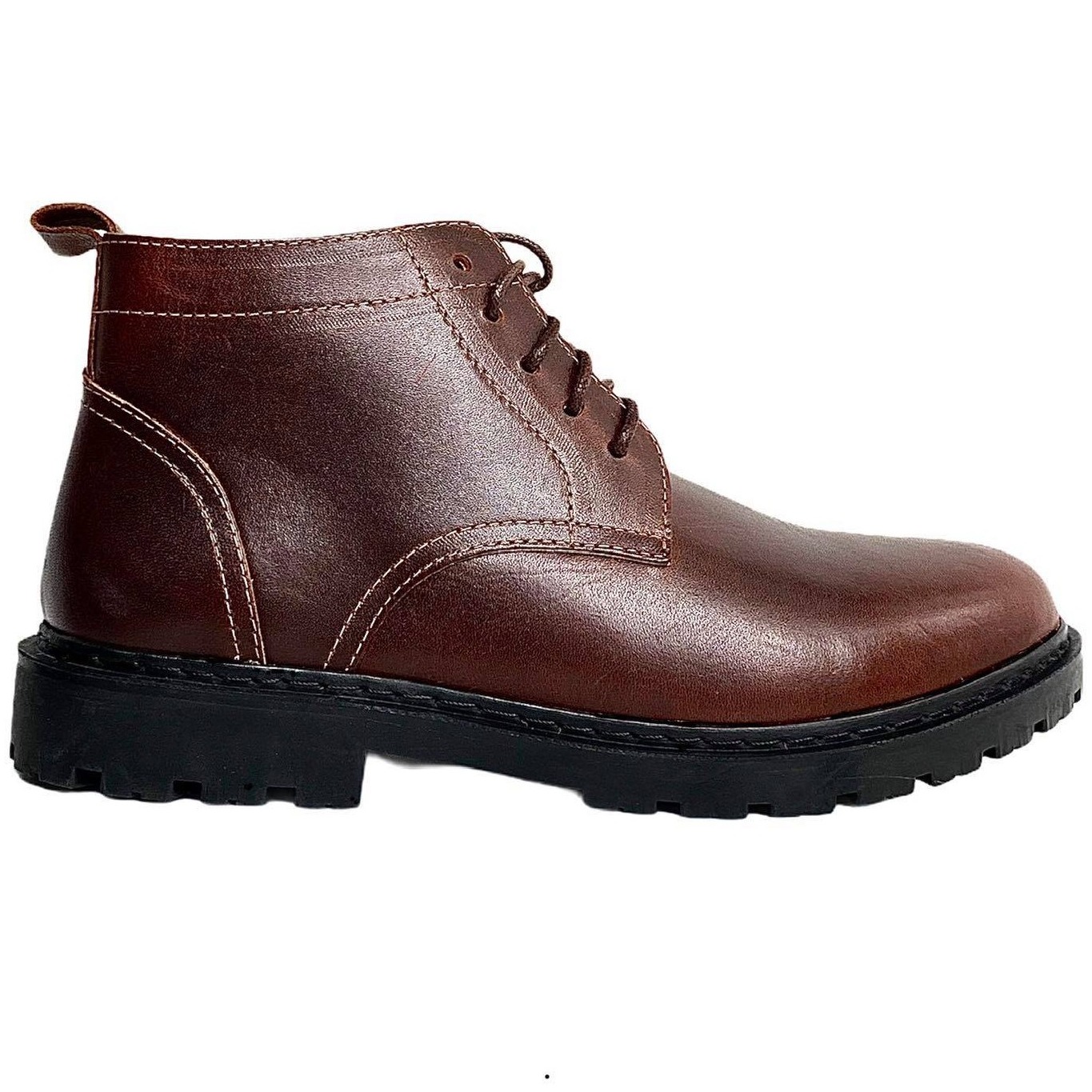 Giày boot nam cao cổ tăng chiều cao da bò thật nguyên tấm tefoss – hn008