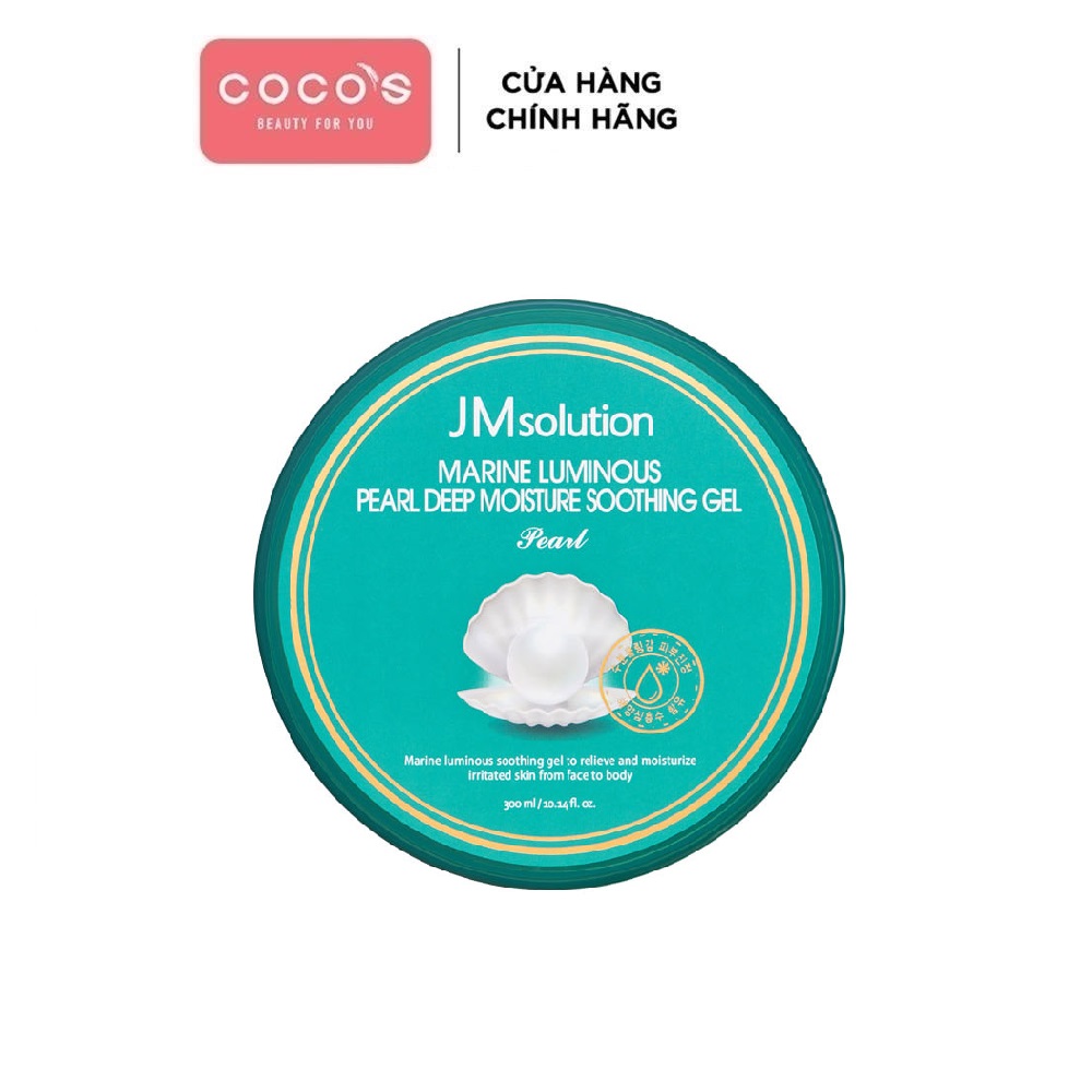 Gel dưỡng ẩm, làm dịu da JM Solution Marine Luminous Pearl Deep Moisture Soothing Gel 300ml