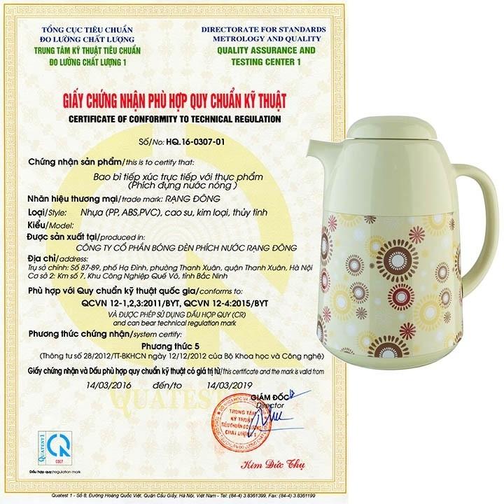 Phích nước pha trà rạng đông 1 lít giảm 25k