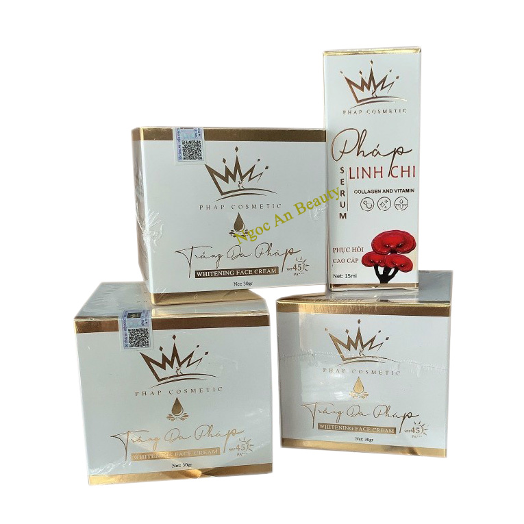 Kem dưỡng trắng da Face Pháp chống nắng - tặng kèm Serum linh chi