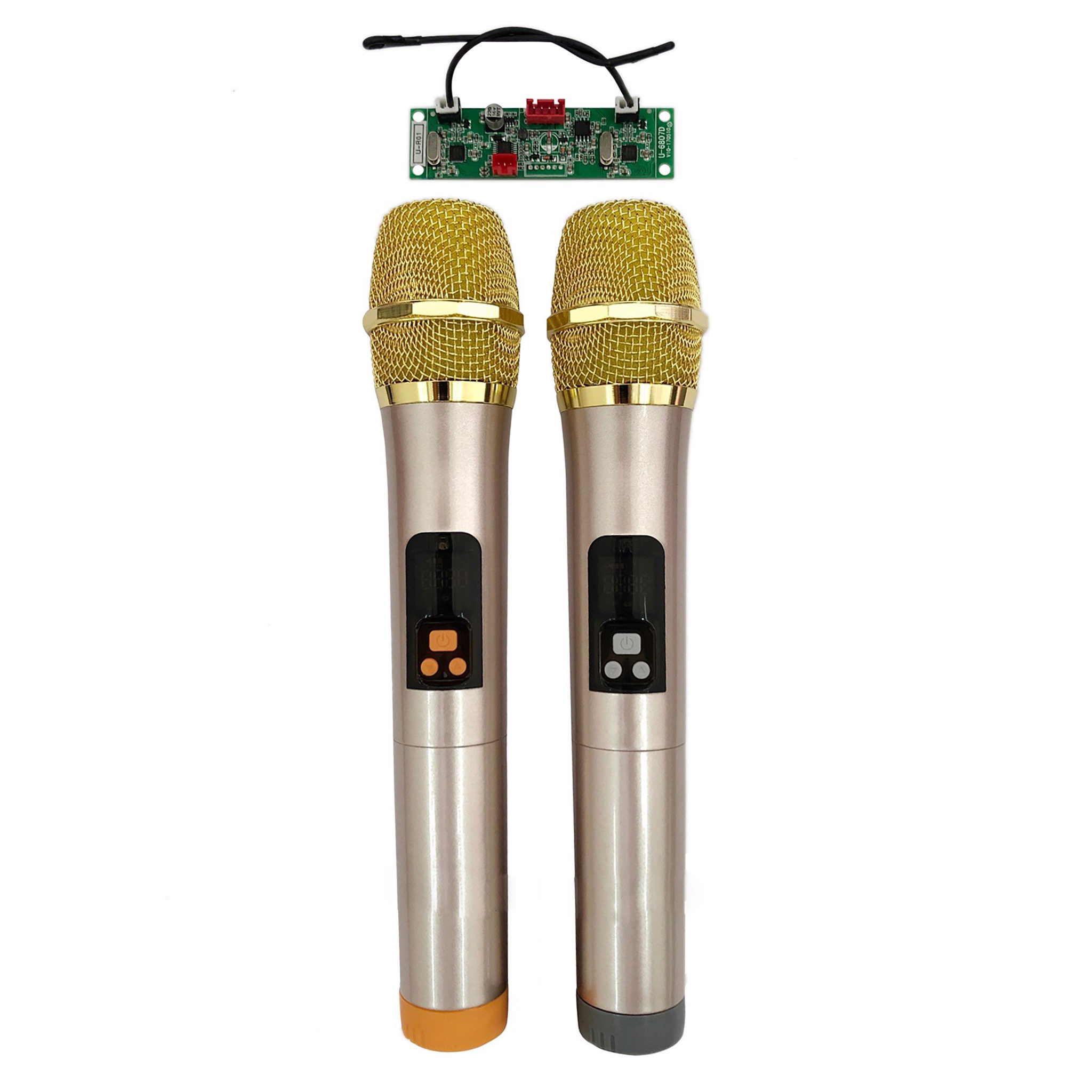 [HCM]Micro không dây UHF kèm Bore mạch dành cho loa kéo (Vàng)