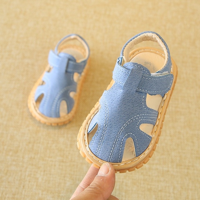 Giày tập đi cho bé đế êm quai mềm có kèn