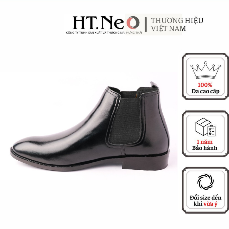 Giày nam cổ cao, giày boost nam chất liệu da thật cao cấp HOT HT NEO 2021 DN25- de