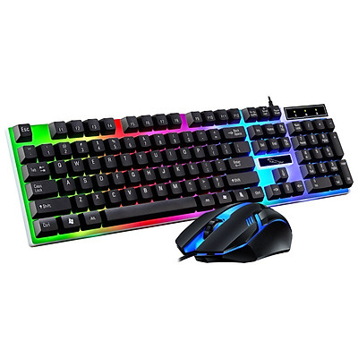 Bàn phím gaming kèm chuột có đèn led 7 màu g21, phím giả cơ led siêu đẹp chuyên chơi game, văn phòng cho máy tính laptop