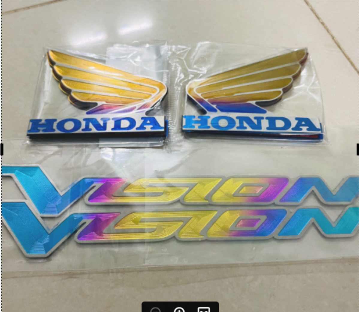 Combo chữ Vision và cánh chim honda Titanium