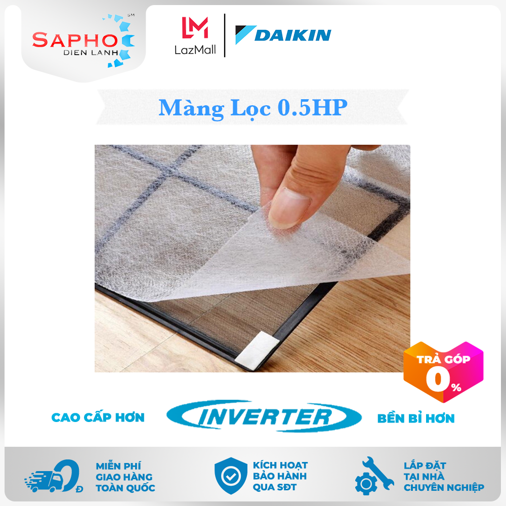 Màng Lọc Bụi Không Khí Kháng Khuẩn Phù Hợp Máy Lạnh 0.5HP Tất Cả Các Hãng Điều Hòa Treo Tường