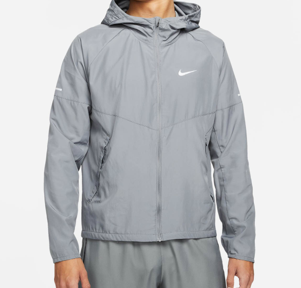 [THANH LÝ] Áo khoác chạy bộ nam N i k e Repel Miler Men's Running Jacket - GREY, Size S - Bao Bì Sản Phẩm Bị Rách Và Dán Băng Keo, Còn Tag