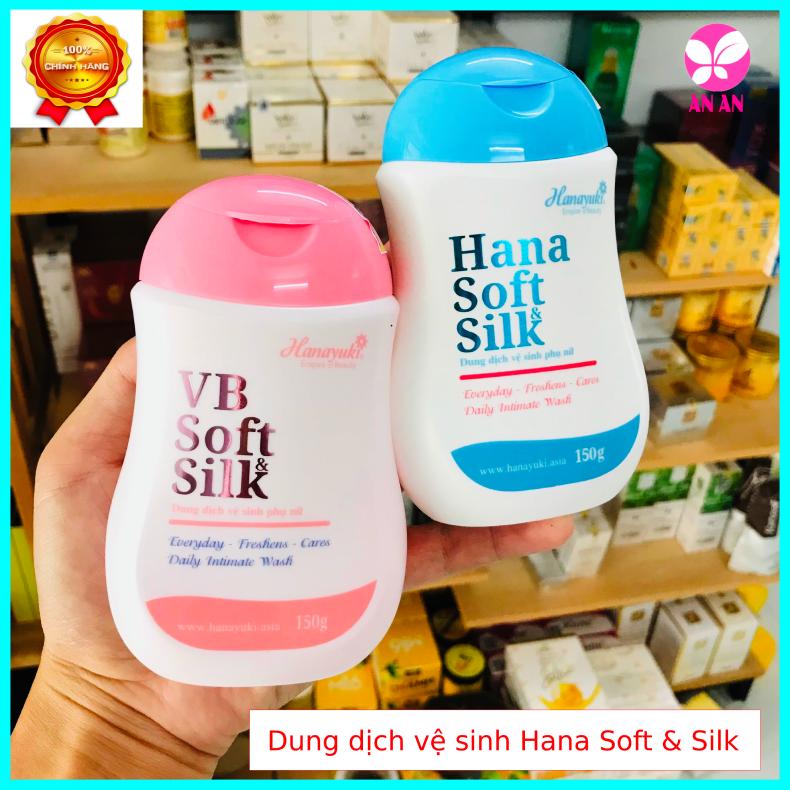 Dung dịch vệ sinh hana vb soft silk hanayuki, dung dịch vệ sinh hanayuki màu hồng mẫu mới