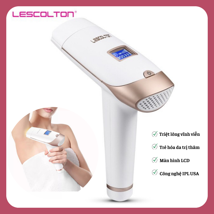 [TRIỆT LÔNG HIỆU QUẢ] MÁY TRIỆT LÔNG VĨNH VIỄN CÁ NHÂN LESCOLTON USA
