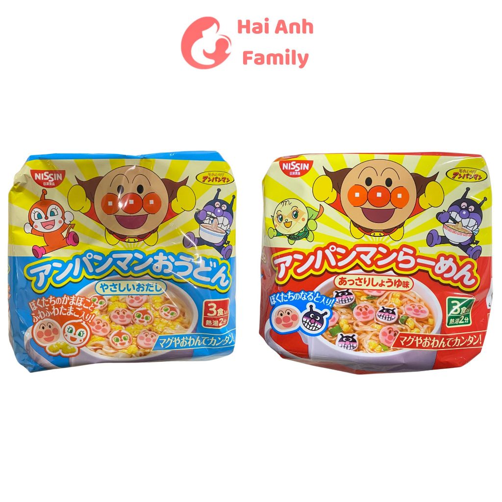 Mỳ chú hề nissin ramen anpaman nhật bản cho bé ăn dặm 09/2024