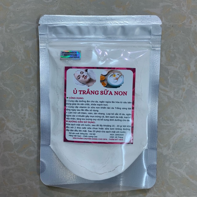 100gr Ủ Trắng sữa non dạng bột từ thiên nhiên handmade