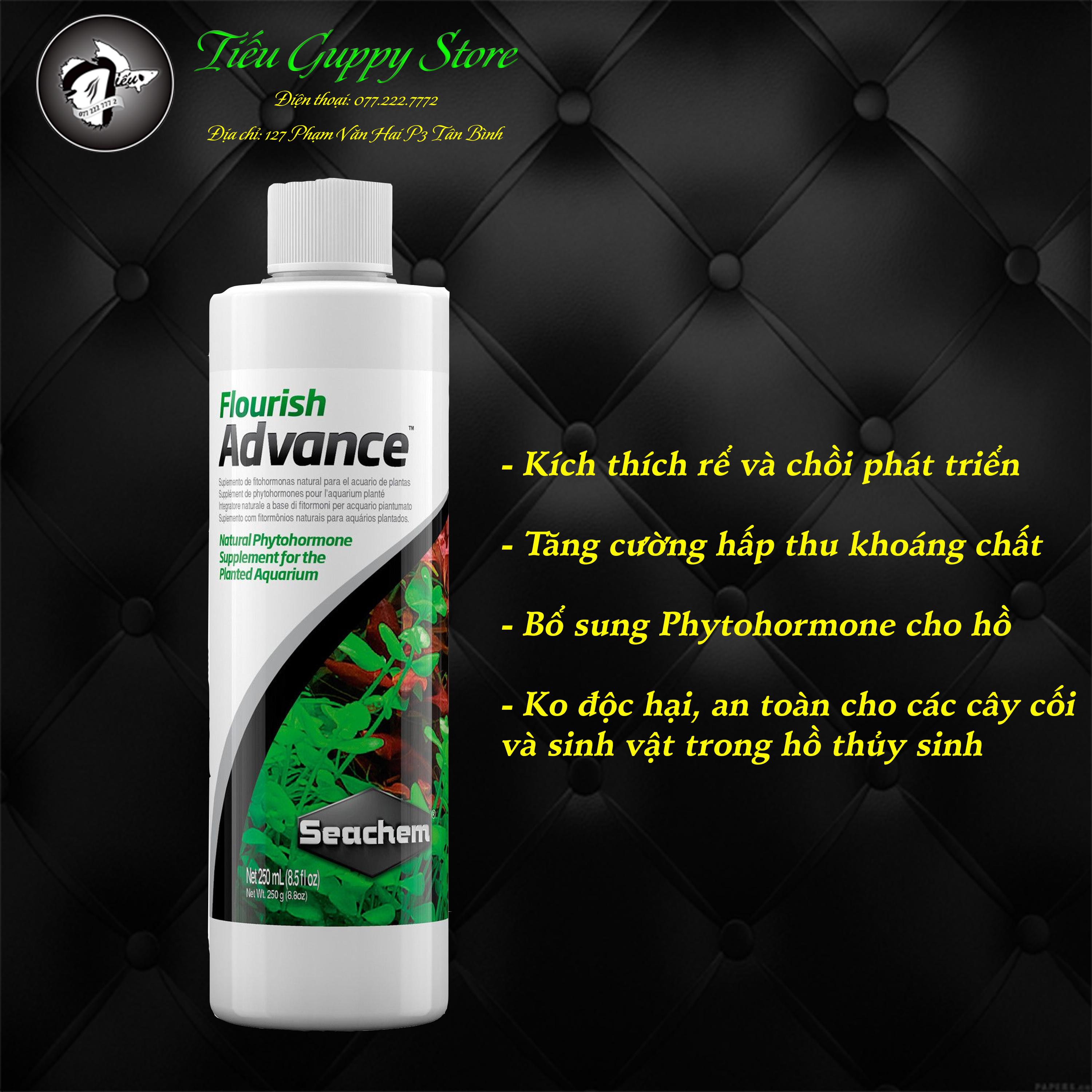Phân nước cho cây thuỷ sinh seachem flourish advance giúp cây tăng rễ và chồi