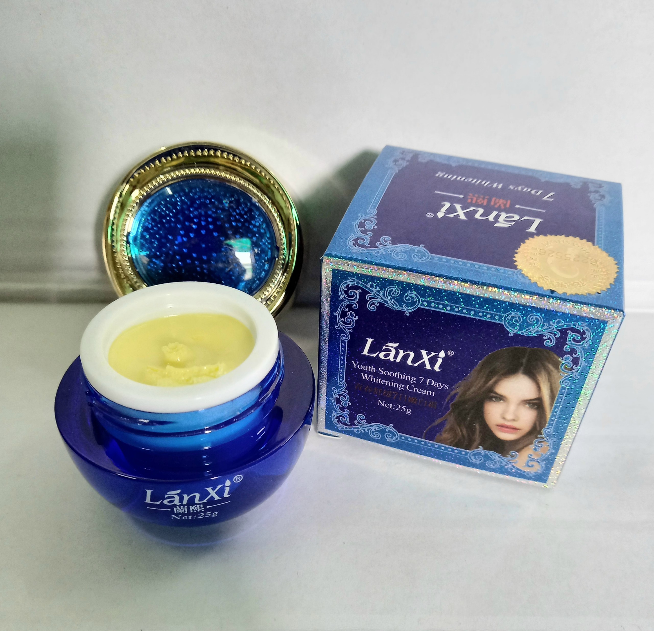 Kem lanxi kem nám lanxi 7 days giảm nám dưỡng trắng da, tàn nhang các vết thâm giảm nám sau 7 ngày 25g