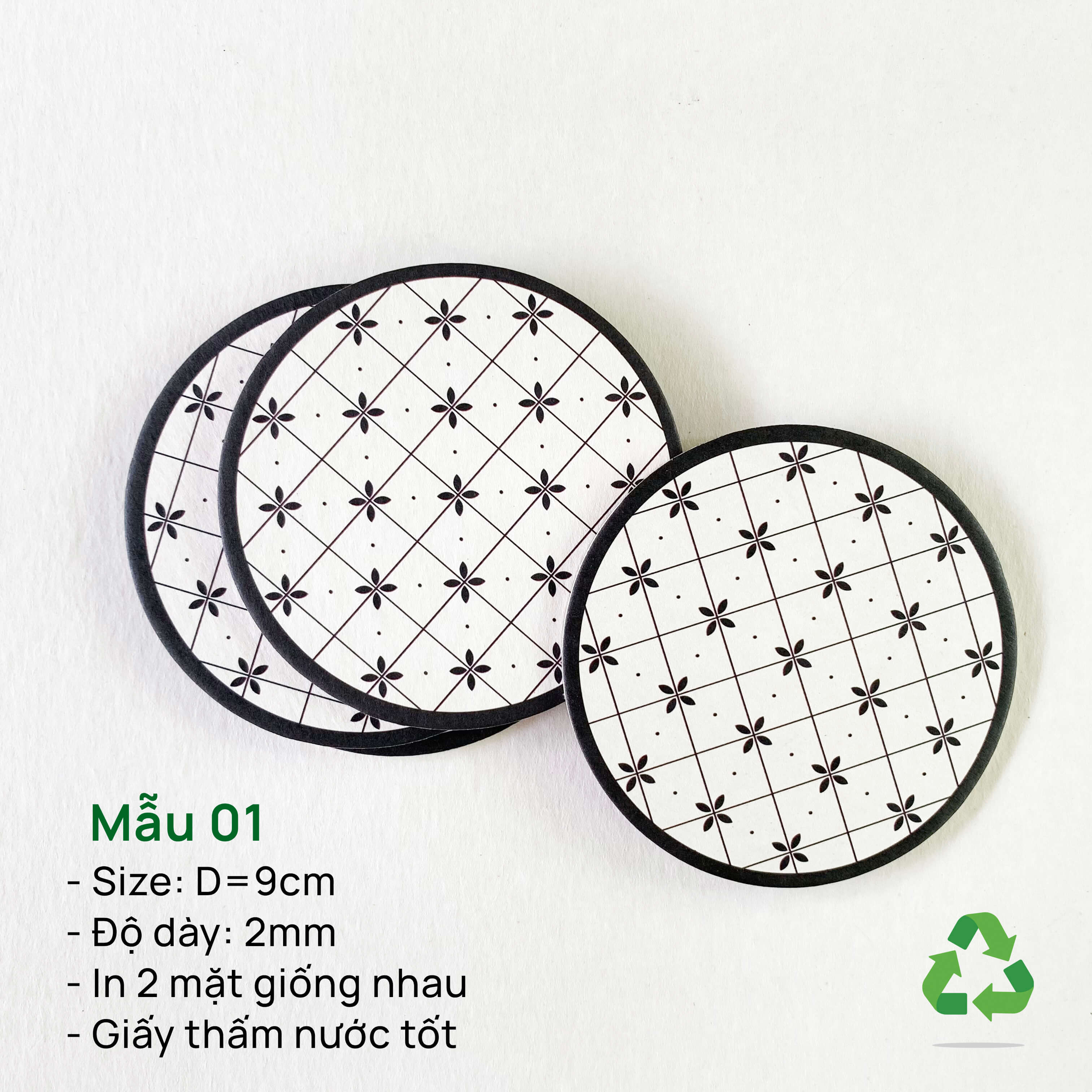 Đế Lót Ly Đế Lót Cốc bằng giấy thấm nước
