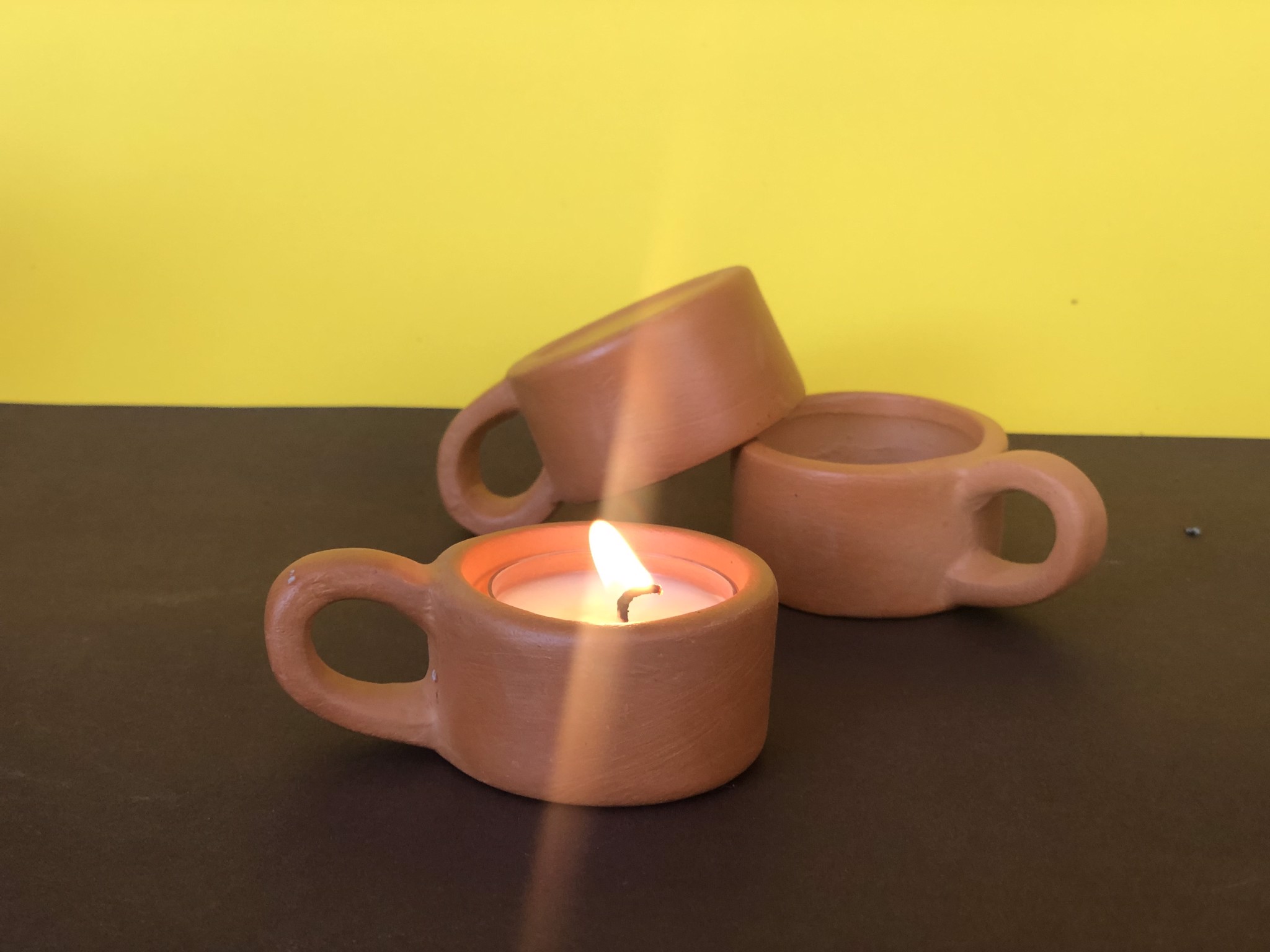 Ly Đựng Nến Tealight Đất Nung