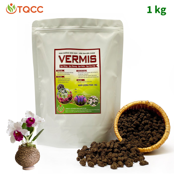[HCM]Phân trùn quế tan siêu chậm Vermis-pro gói 1kg