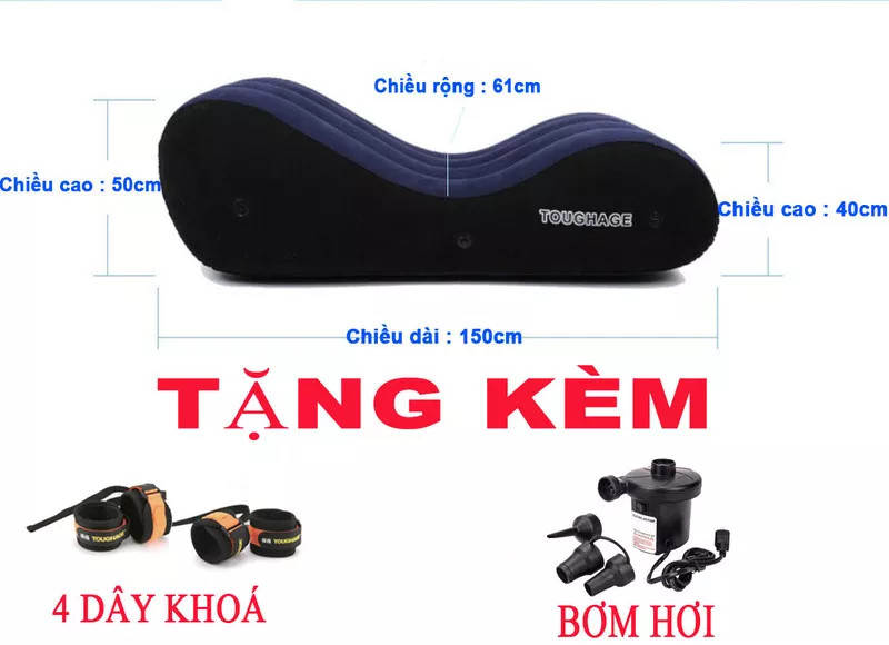 Ghế Tình Y êu Bơm Hơi Tặng Kèm Bơm Điện Ghế Bơm Hơi Giường Hơi Phụ Kiện Phòng Ngủ Đẳng Cấp Số 1 Bạn Thử Chưa