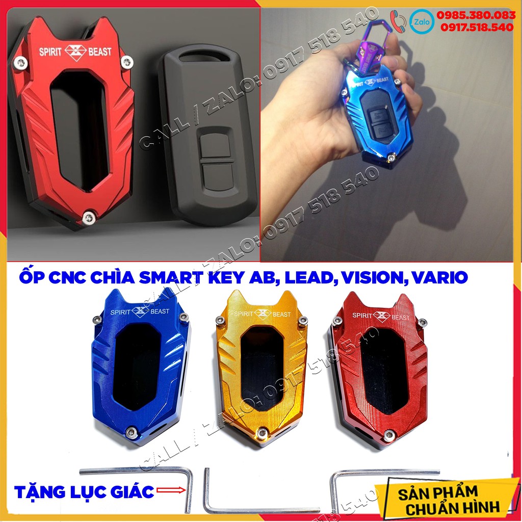 Ốp chìa khóa cnc smartkey honda lead airblade vision vario