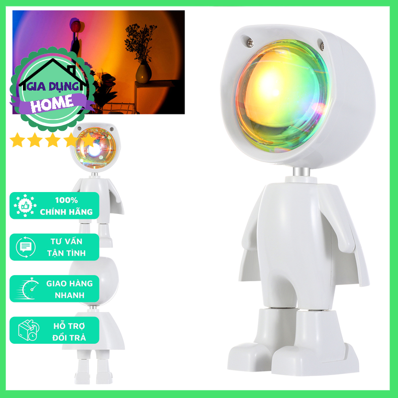 Đèn hoàng hôn hình robot, đèn hoàng hôn sống ảo đẹp như mơ