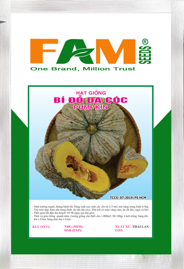 [HCM]Hạt Giống Bí Đỏ Da Cóc F1 FS 176 - Gói 1gr